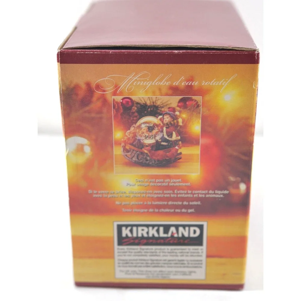 Kirkland Signature Rocking Mini Water Snow Globe Christmas Child with Animals